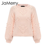 winter sweaters ladies Long sleeve pullover  chic loose knitted jumper