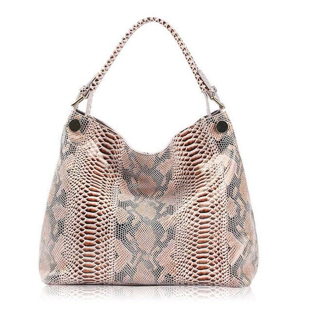 Serpentine prints Leather Handbags