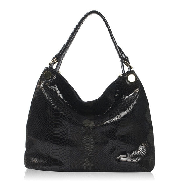 Serpentine prints Leather Handbags