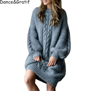 Women Stylish Pullovers Lantern Sleeve Solid loose sweater