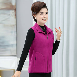 Polar Fleece Vest Lightweight Thick Warm Soft Waistcoat