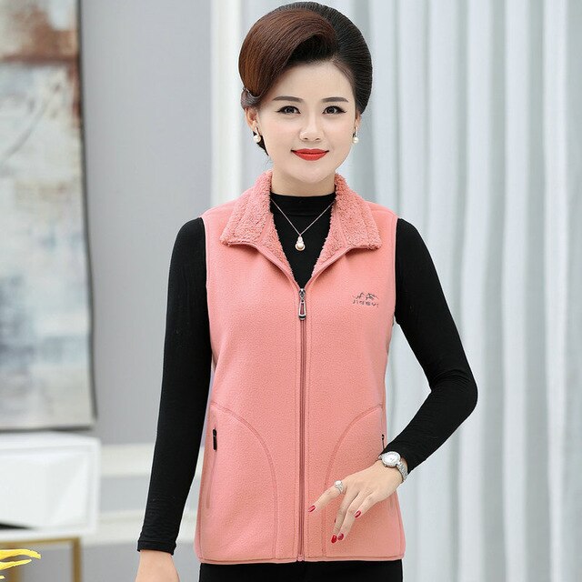 Polar Fleece Vest Lightweight Thick Warm Soft Waistcoat