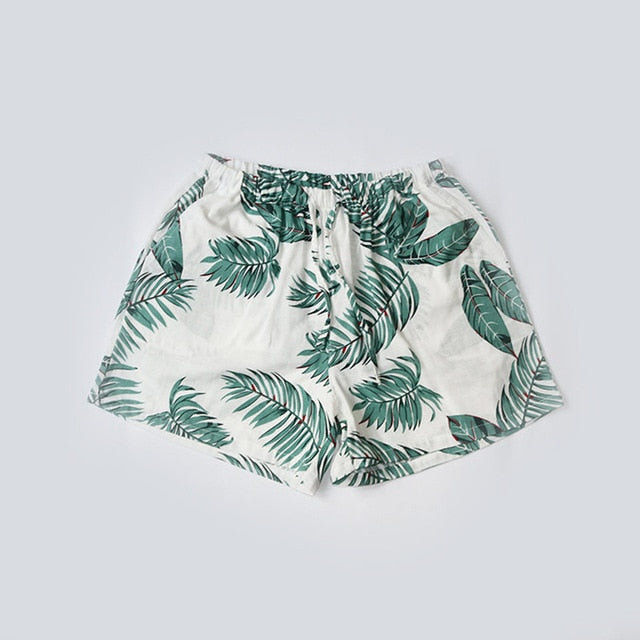 Women Sleep Short Pants Cotton Home Beach Bottoms Lounge Sleepwear Printing
