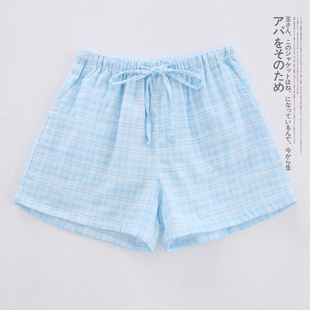 Women Sleep Short Pants Cotton Home Beach Bottoms Lounge Sleepwear Printing