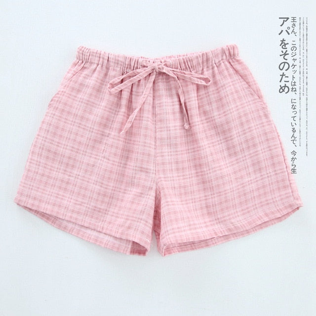 Women Sleep Short Pants Cotton Home Beach Bottoms Lounge Sleepwear Printing