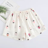 Women Sleep Short Pants Cotton Home Beach Bottoms Lounge Sleepwear Printing