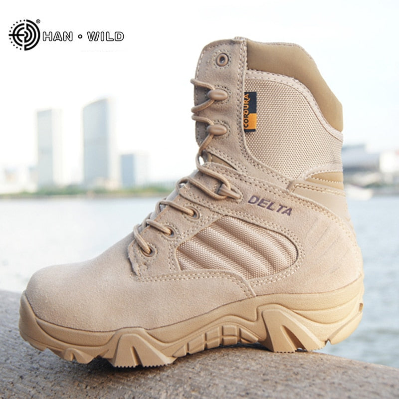 Winter Autumn Men Military Boots Quality Tactical Desert Combat Ankle Boats