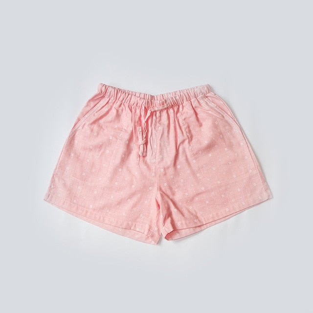 Women Sleep Short Pants Cotton Home Beach Bottoms Lounge Sleepwear Printing