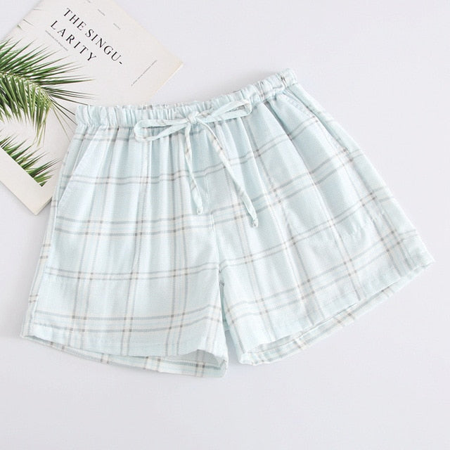 Women Sleep Short Pants Cotton Home Beach Bottoms Lounge Sleepwear Printing