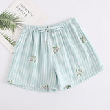 Women Sleep Short Pants Cotton Home Beach Bottoms Lounge Sleepwear Printing