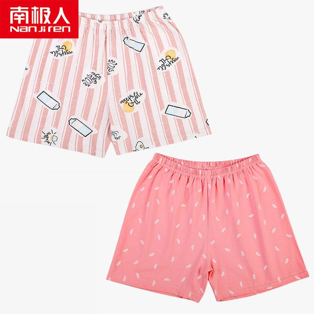 Cotton Shorts Home Pajama Sleep Pants Bottoms Summer Casual Beach Pants Sleep Wear