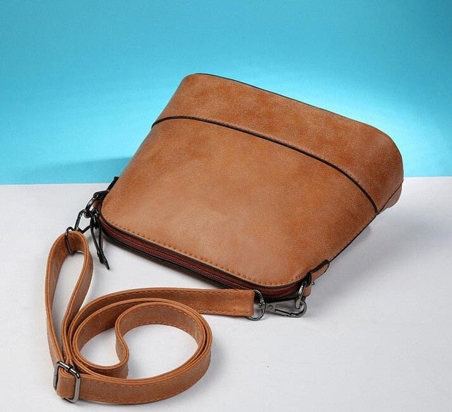 Nubuck Leather small crossbody bags over the shoulder women handbag