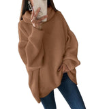Casual Sweater Loose Turtleneck Sweater Women Knitwear Long Sleeve Pull Jumpers