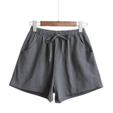 Shorts Hot Summer Casual Cotton Linen Shorts Plus Size Mid Waist Short Fashion