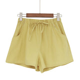Shorts Hot Summer Casual Cotton Linen Shorts Plus Size Mid Waist Short Fashion