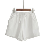 Shorts Hot Summer Casual Cotton Linen Shorts Plus Size Mid Waist Short Fashion
