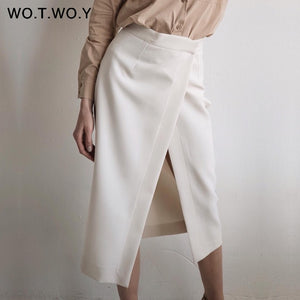Formal High-Waist Women Skirt Office Lady Mid-Calf Length Straight Women's Skirt