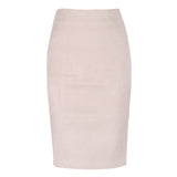 Sexy Multi Color Suede Midi Pencil Skirt  Fashion Elastic High Waist Office Lady skirt