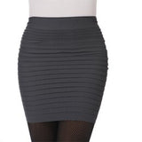 Cheapest Free Shipping New Fashion Skirt High Waist Candy Color Plus Size Elastic Pleated