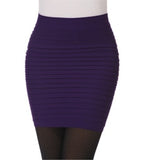 Cheapest Free Shipping New Fashion Skirt High Waist Candy Color Plus Size Elastic Pleated