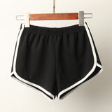 Sports Shorts Women Candy Color Anti Emptied Skinny Shorts Casual Lady Elastic Waist Beach