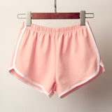 Sports Shorts Women Candy Color Anti Emptied Skinny Shorts Casual Lady Elastic Waist Beach