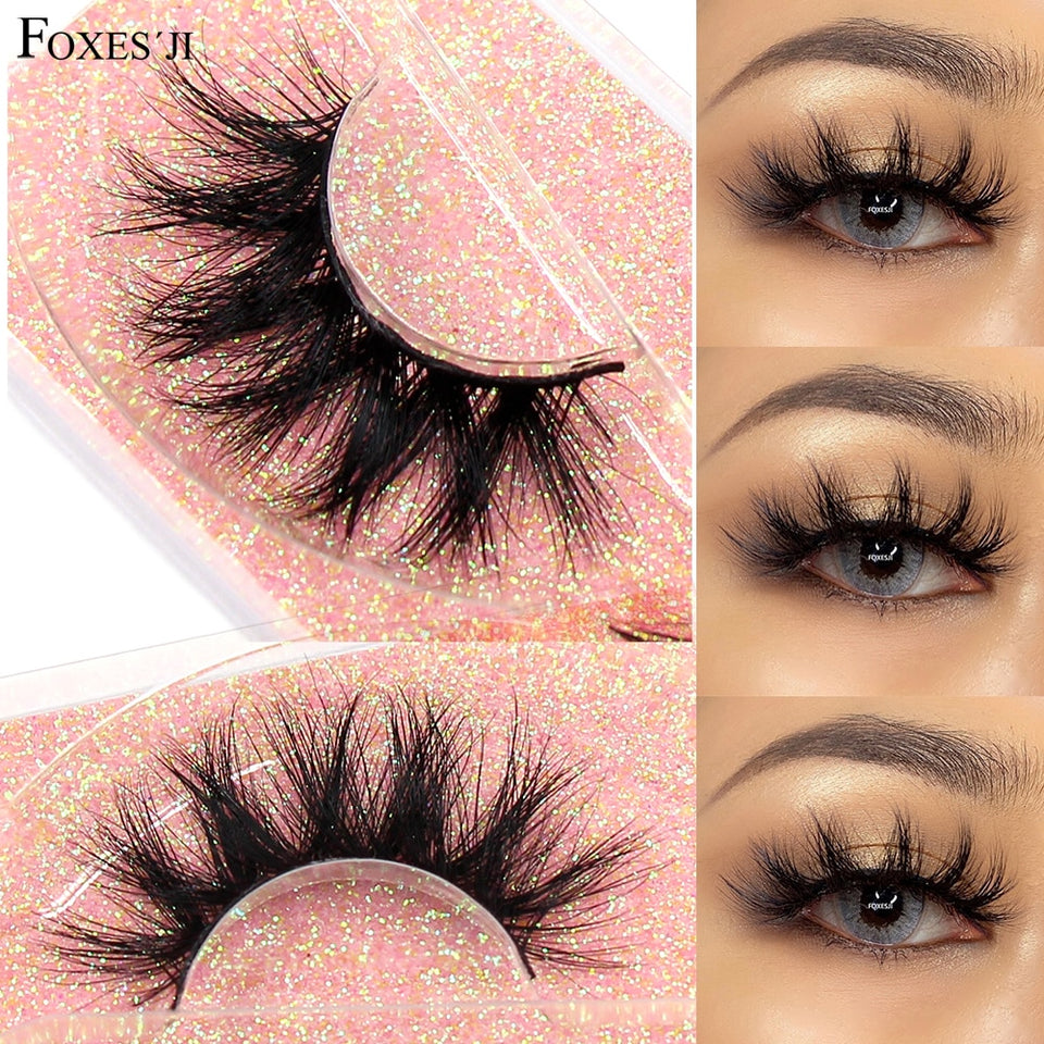 Eyelashes 3D Mink Lashes Fluffy Soft Wispy Volume Natural long Cross False Eyelashes