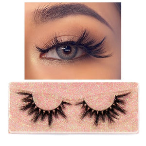 Eyelashes 3D Mink Lashes Fluffy Soft Wispy Volume Natural long Cross False Eyelashes