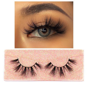 Eyelashes 3D Mink Lashes Fluffy Soft Wispy Volume Natural long Cross False Eyelashes