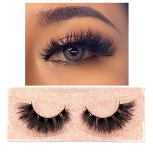 Eyelashes 3D Mink Lashes Fluffy Soft Wispy Volume Natural long Cross False Eyelashes