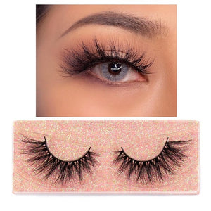 Eyelashes 3D Mink Lashes Fluffy Soft Wispy Volume Natural long Cross False Eyelashes