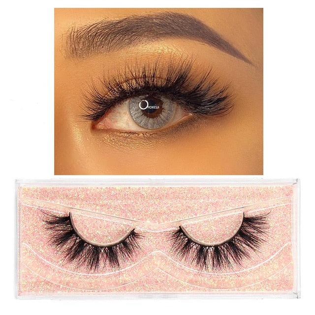 Eyelashes 3D Mink Lashes Fluffy Soft Wispy Volume Natural long Cross False Eyelashes