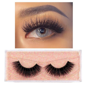 Eyelashes 3D Mink Lashes Fluffy Soft Wispy Volume Natural long Cross False Eyelashes