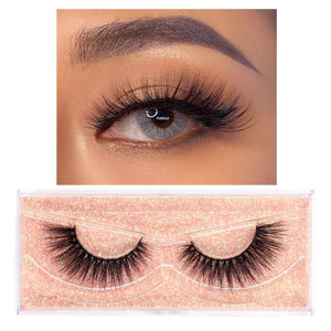 Eyelashes 3D Mink Lashes Fluffy Soft Wispy Volume Natural long Cross False Eyelashes