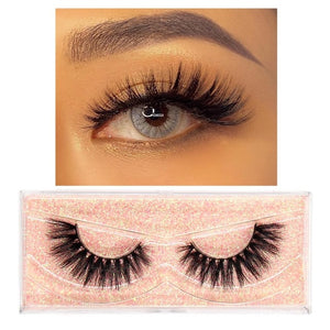 Eyelashes 3D Mink Lashes Fluffy Soft Wispy Volume Natural long Cross False Eyelashes