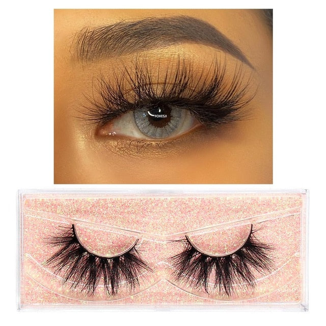 Eyelashes 3D Mink Lashes Fluffy Soft Wispy Volume Natural long Cross False Eyelashes