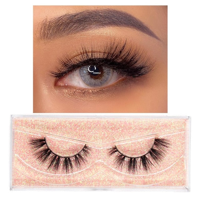 Eyelashes 3D Mink Lashes Fluffy Soft Wispy Volume Natural long Cross False Eyelashes