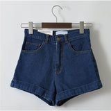Women's Denim Shorts Blue Black High Waist Woman Shorts Short Jeans