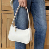 Handle Bag Women Retro Handbag PU Leather Shoulder Totes Underarm Vintage Top Handle Bag