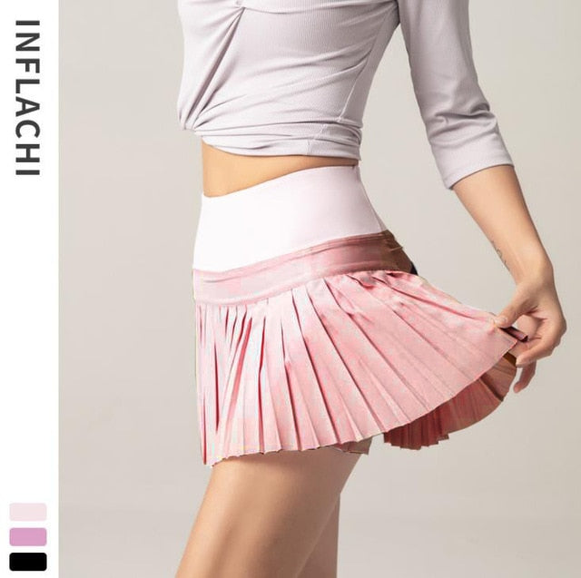 Cloud Hide Women Sports Tennis Skirts Golf Skirt Fitness Shorts High Waist