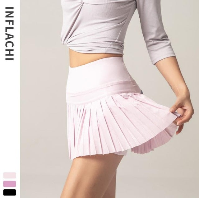 Cloud Hide Women Sports Tennis Skirts Golf Skirt Fitness Shorts High Waist