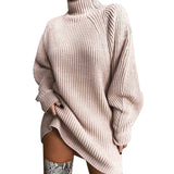 Casual Sweater Loose Turtleneck Sweater Women Knitwear Long Sleeve Pull Jumpers