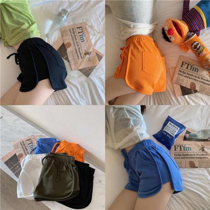 Women Short Pant Casual Lady Workout Waistband Skinny Stretch Shorts