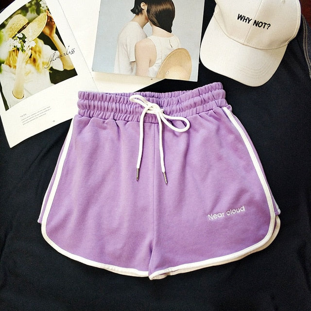 Women Short Pant Casual Lady Workout Waistband Skinny Stretch Shorts