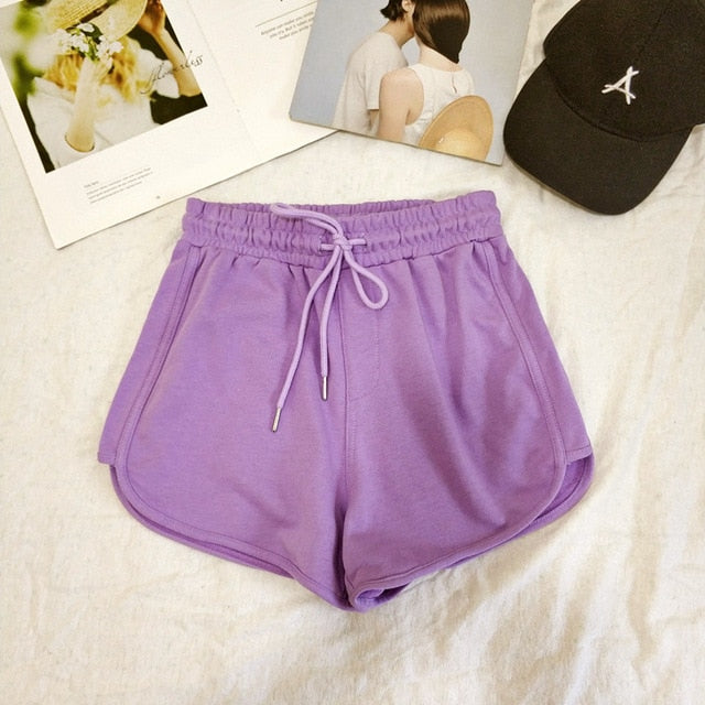 Women Short Pant Casual Lady Workout Waistband Skinny Stretch Shorts