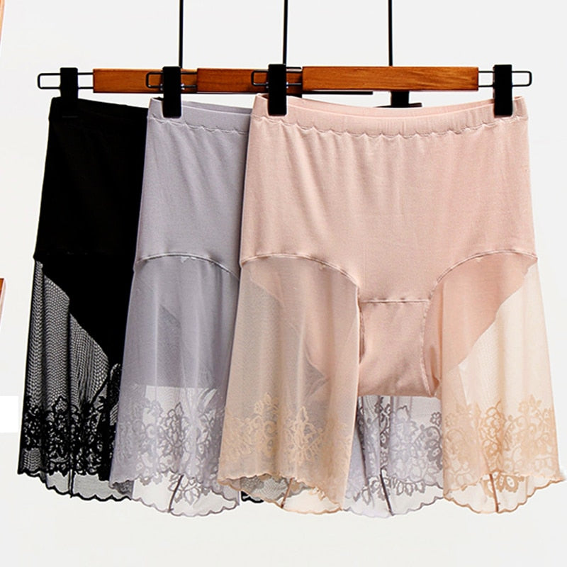 Sexy Lace Anti Chafing Thigh Safety Shorts Ladies Pants Underwear