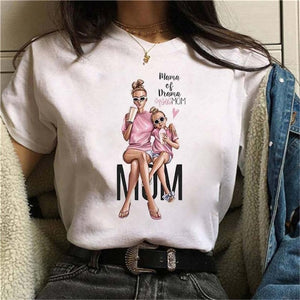 Female Tshirt Women Fashion Graphic Printed T-Shirt Harajuku Korean Style Short Sleeves Clothes Female