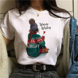 Female Tshirt Women Fashion Graphic Printed T-Shirt Harajuku Korean Style Short Sleeves Clothes Female