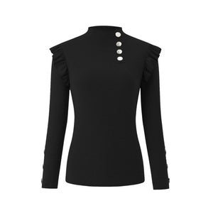 Plus Size Autumn Winter Women Blouse Long Sleeve Knitwear