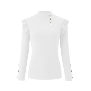 Plus Size Autumn Winter Women Blouse Long Sleeve Knitwear